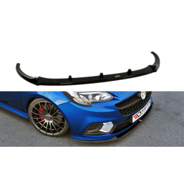 Накладка сплиттер на передний бампер на Opel Corsa E OPC / VXR